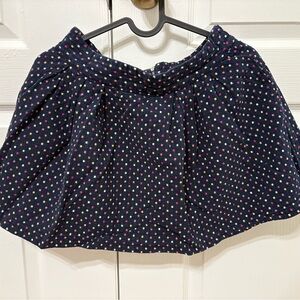Polka Dot Navy Skirt